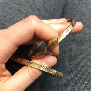 Vintage beautiful gold bangle bracelets